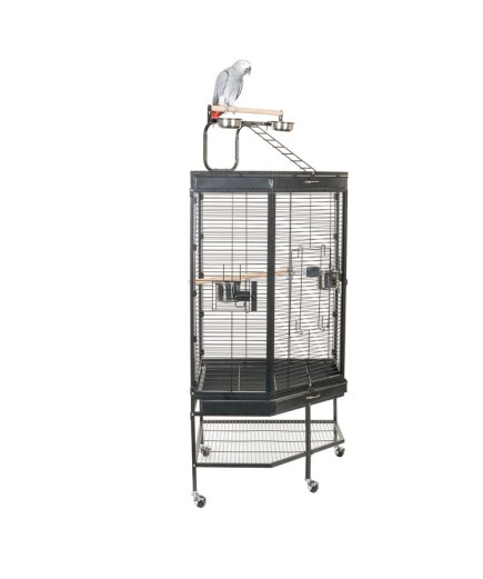 Liberta Alaska Corner Parrot Cage with Playgym Top