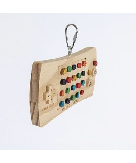 Game Pad Controller Wood and Cork Parrot Toy