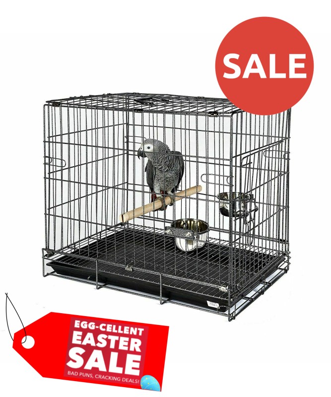 Liberta Parrot Travel Cage, Holiday Cage, African Grey Travel Cage