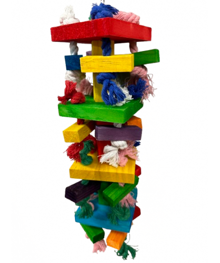 Parrot-Supplies Climbing Wall Wood Blocks Parrot Toy