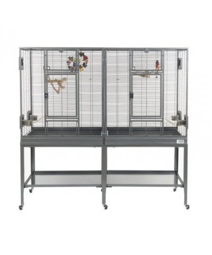 Rainforest Cages Double Flight Parrot Cage With Stand