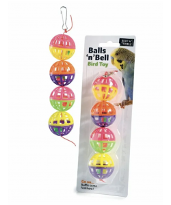 Sharples Ruff 'N' Tumble Balls 'N' Bell Parrot Toy