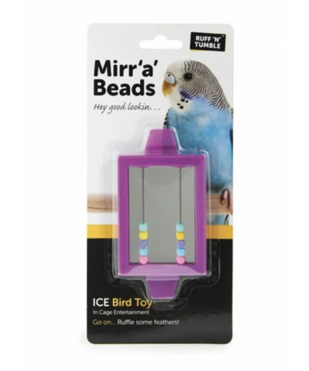 Sharples Ruff 'N' Tumble Mirr 'A' Beads Bird Mirror Toy