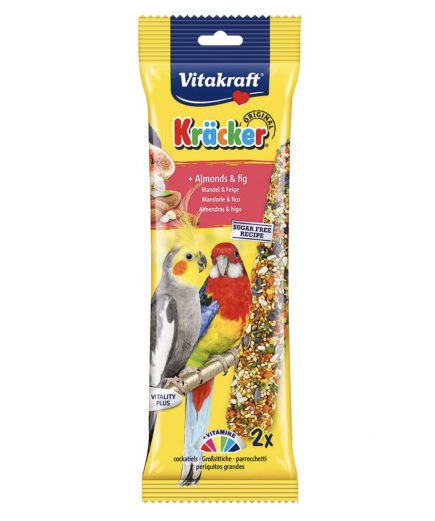 Vitakraft Cockatiel Treat Sticks Almond & Fig Twin Pack