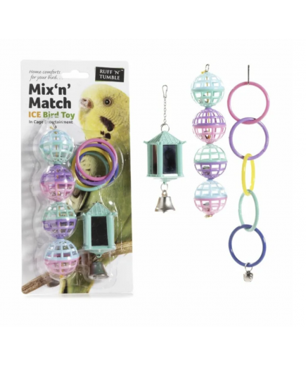 Sharples Ruff 'N' Tumble Mix 'N' Match Cage Accessories Budgie Bird Toys