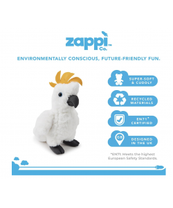 Charley The Cockatoo Eco Plush Toy Medium