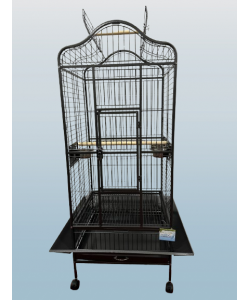 Parrot-Supplies Oakland Open Top Parrot Cage Black