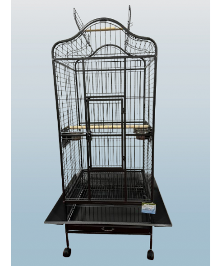 Parrot-Supplies Oakland Open Top Parrot Cage Black