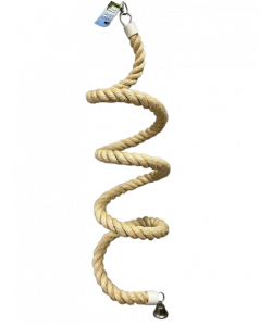 Parrot-Supplies Parrot Boing Sisal Spiral Bouncing Perch Parrot Toy XLarge