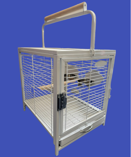 Parrot-Supplies Parrot Travel Cage - White