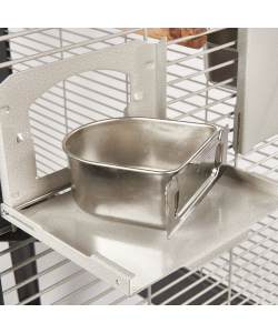 Rainforest Cages Stainless Steel D Bowl Large For Santos, Nova II, Castello & Rio Ara Cages