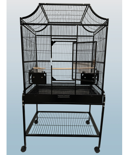 Parrot-Supplies Tampa Parrot Cage With Stand Black