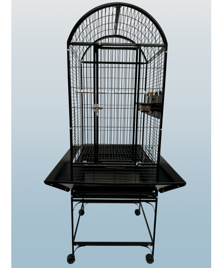 Parrot-Supplies Alabama Dome Top Parrot Cage Black