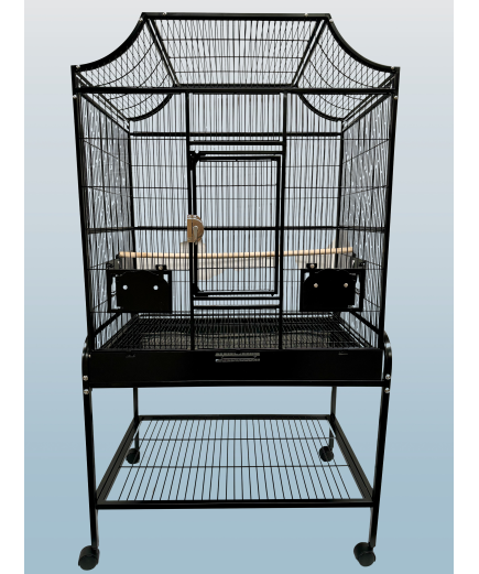 Parrot-Supplies Tampa Parrot Cage With Stand Black