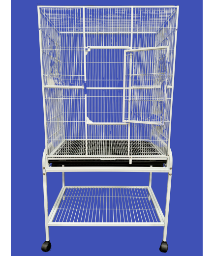 Parrot-Supplies Florida Parrot Cage With Stand White