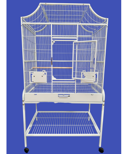 Parrot-Supplies Tampa Parrot Cage With Stand White