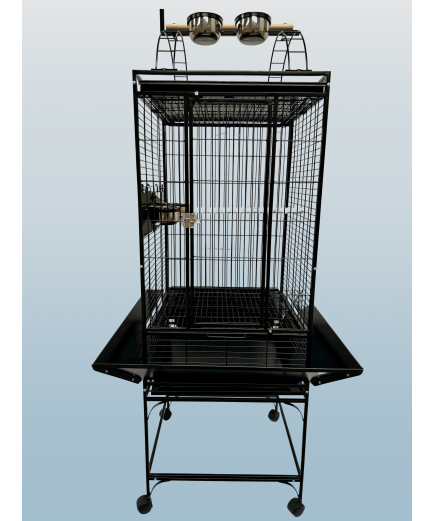 Parrot-Supplies Colorado Play Top Parrot Cage Black