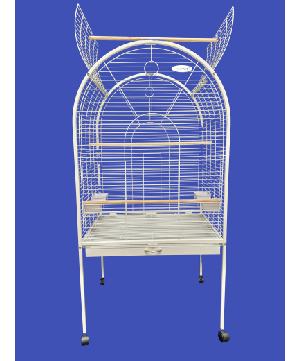 Parrot-Supplies Jacksonville Top Opening Parrot Cage White