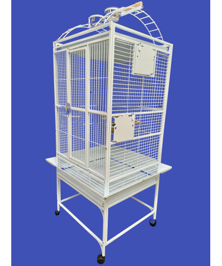 Parrot-Supplies Ohio Play Top Parrot Cage White