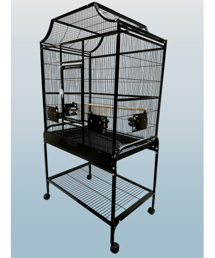 Parrot-Supplies Tampa Parrot Cage With Stand Black