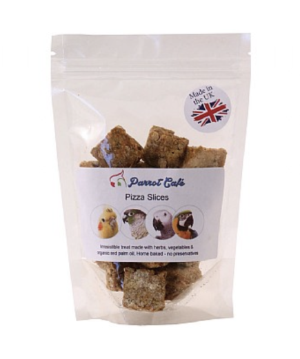 Parrot Cafe Palm Oil Pizza Slice Treats for Parrots - 100g