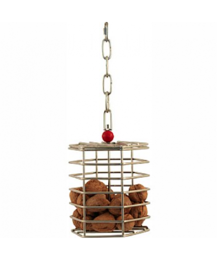 Baffle Cage - Stainless Steel Foraging Toy - Large