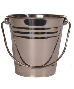 Stainless Steel Bucket - Foraging Parrot Toy