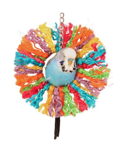 Rainbow Sisal Ring Rope Parrot Toy