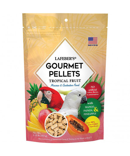 Lafeber Gourmet Pellets - Tropical Fruit - Macaw & Cockatoo Food 567g