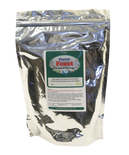 Birdcare Company Parrot Feast Eggfood - Natural - 1Kg