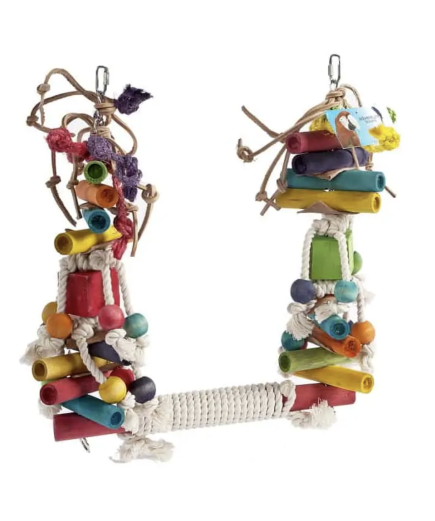 Adventure Bound Jumble Stack Swing Medium Parrot Toy