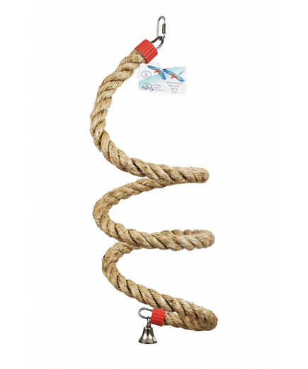 Adventure Bound Spiral Rope Bouncing Swing Parrot Toy