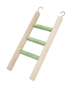 Adventure Bound Wooden Three Step Cement Parrot Cage Ladder Toy 