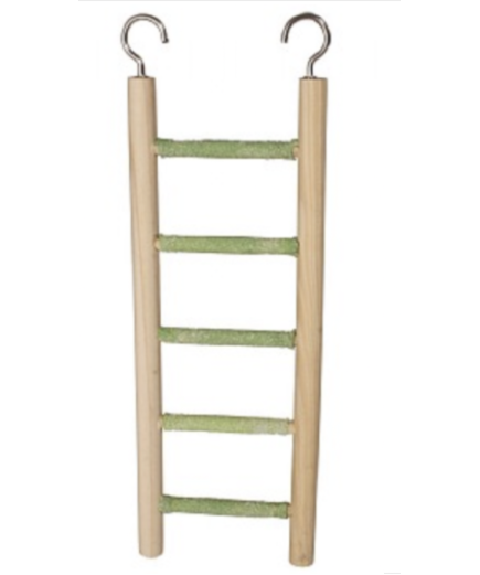 Adventure Bound Wooden Five Step Cement Parrot Cage Ladder Toy