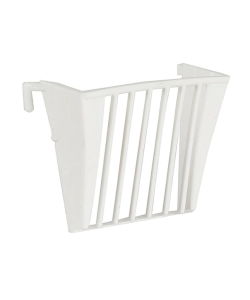 White Plastic Salad Rack Bird Cage Feeder - Pack Of 10