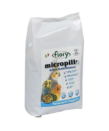 Fiory MicroPills Cold Pressed Pellets Cockatiel and Budgie Food 1.4kg