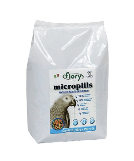 Fiory MicroPills Cold Pressed Pellets African Grey Parrot Food 2.5kg