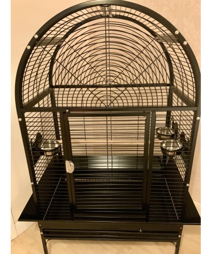 Parrot-Supplies New Jersey Premium Top Opening Parrot Cage - Black