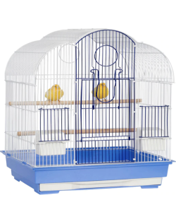 Sharples Pearl Small & Africian Grey Parrot Cage Red & Brass - Bird Cages  from Feedem UK