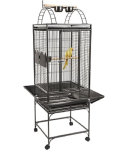 Sharples Pearl Small & Africian Grey Parrot Cage Red & Brass - Bird Cages  from Feedem UK