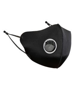 Black Face Mask With Breathing Valve - BOGOF