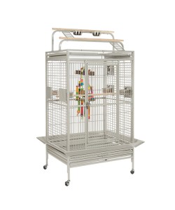 Rainforest Cages Santos II Play Gym Top Parrot Cage - Stone