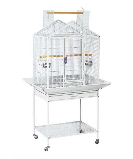 Parrot-Supplies Kansas Open Top Parrot Cage White