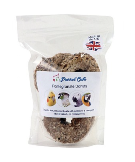 Parrot Cafe Pomegranate Donut Parrot Treats - 100g