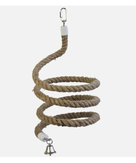 Parrot Boing - Jute Rope Spiral Bouncing Perch 200cm - Medium