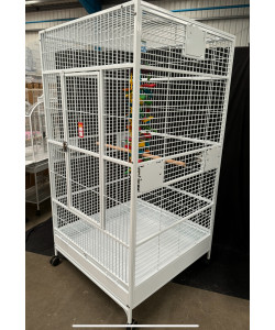 Parrot-Supplies Chicago XL Macaw Parrot Cage White