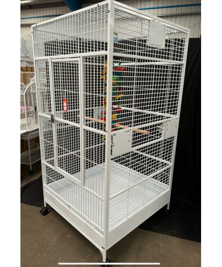 Parrot-Supplies Chicago XL Macaw Parrot Cage White