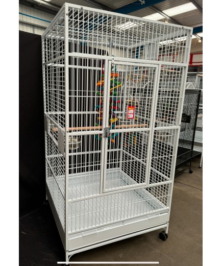 Parrot-Supplies Chicago XL Macaw Parrot Cage White