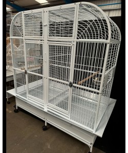 Parrot-Supplies Washington Premium Double Macaw Parrot Cage - White