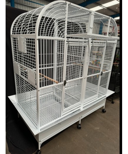 Parrot-Supplies Washington Premium Double Macaw Parrot Cage - White